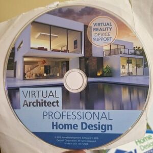 Virtual Architect Professional Home Design 2016 PC Software CD w/ User Manual